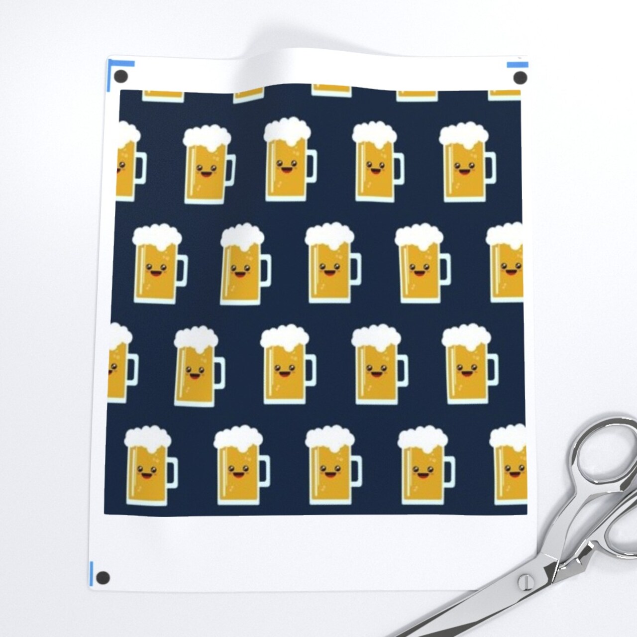Beer Custom Printed Fabric by Spoonflower Various Fabrics by the Yard or Fat Quarter